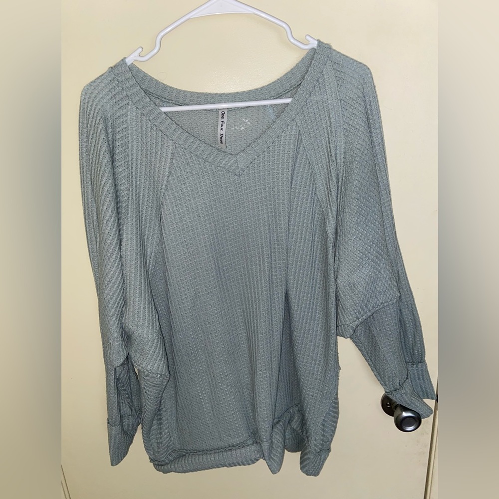 143 Sage Green sweater. Size Large